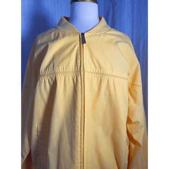 Vintage Men's Pale Yellow Windbreaker Jacket - Size XL - Picture 3 of 6